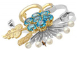 Zircon Spray Brooch
