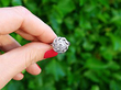 1950s Diamond Cluster Ring Vintage Outside
