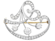 Old European Cut Diamond Brooch
