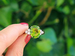 Peridot and Diamond Ring