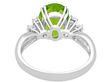 Peridot and Diamond Ring