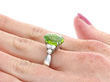 Peridot and Diamond Ring Being Worn
