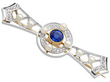 Sapphire and Diamond Brooch
