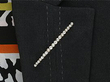Antique Pearl Bar Brooch with Diamonds Wearing Image