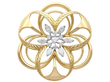 Diamond Yellow Gold Brooch UK