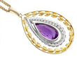 Yellow Gold Amethyst Pendant