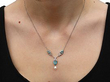 Aquamarine and Pearl Necklace Platinum