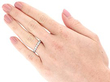 White Gold Full Eternity Ring Vintage Wearing