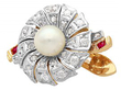 Pearl and Diamond Earrings
