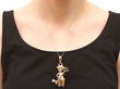 Devil Pendant with Gemstones Worn on Neck
