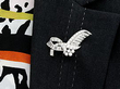 Antique Diamond Brooch Wearing Image