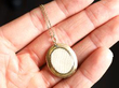Interior of Enamel and Pearl Locket