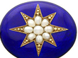 1800s Antique Enamel and Pearl Pendant