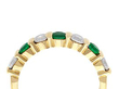 vintage emerald and diamond eternity ring