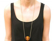 Tigers Eye Pendant Wearing 