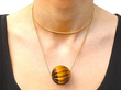 Tigers Eye Pendant Around Neck
