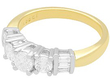 Vintage Trilogy Diamond Ring Yellow Gold