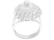 1950s 14ct White Gold Cluster Ring
