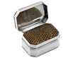 silver Nutmeg Grater open