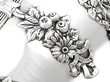 Sterling Silver Centrepiece Bowl Floral Detail 