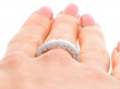 Platinum Eternity Band Wearing Close Up