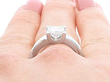 Princess Cut Diamond Ring wearing