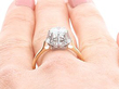 Wearing Diamond Engagement Ring