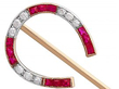 Horseshoe Pin in Gold