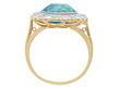 Aquamarine Cluster Ring