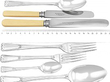 Art Deco Style Silver Cutlery Service