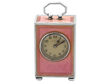 Antique Pink Enamel Miniature Clock UK