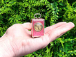 Antique Pink Enamel Miniature Clock UK