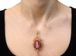 Cameo Pendant in Gold UK wearing