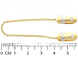 Diamond Tie Pin Gold UK size