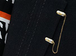 Diamond Tie Pin Gold UK wearing