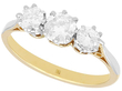 1940s Diamond Three Stone Ring