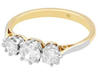 1940s Diamond Three Stone Ring