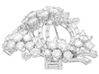 1960s Diamond Brooch in Platinum