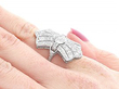 Statement Diamond Ring Being Worn