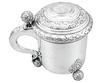 Antique Silver Pegged Tankard