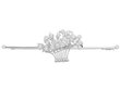 Platinum and Diamond Bar Brooch 