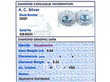 Large Aquamarine and Diamond Earrings grading card