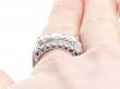 Large 1950s Diamond Cluster Ring
