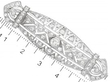 Art Deco Brooch with Measurements