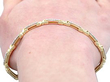 Gold Diamond Bracelet Wearing 