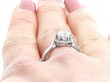 Antique Solitaire Diamond Ring being worn