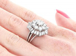 Vintage Diamond Ring Being Worn