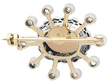 Opal Brooch in Yellow Gold 