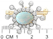 Antique Opal Brooch in Yellow Gold 