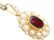 19th Century Garnet Pendant Antique 